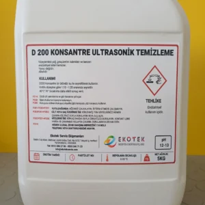 D200 Konsantre Ultrasonik Enjektör Temizleme Kimyasalı