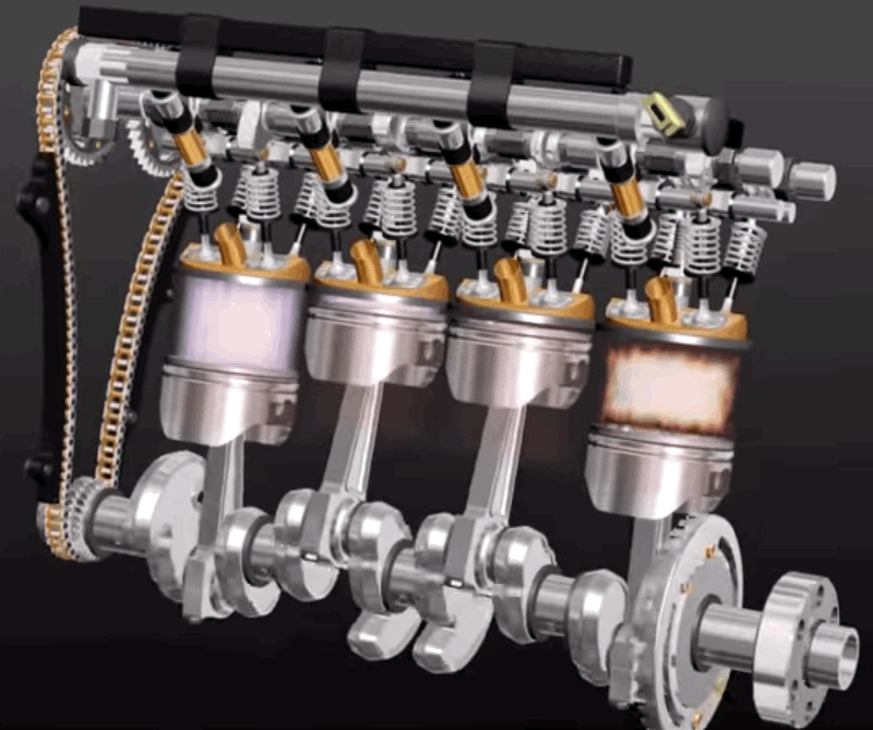 Motor kompresyonu ve piston çalışma prensibi